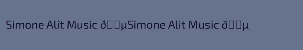 Simone Alit Music 🎵



Simone Alit Music 🎵